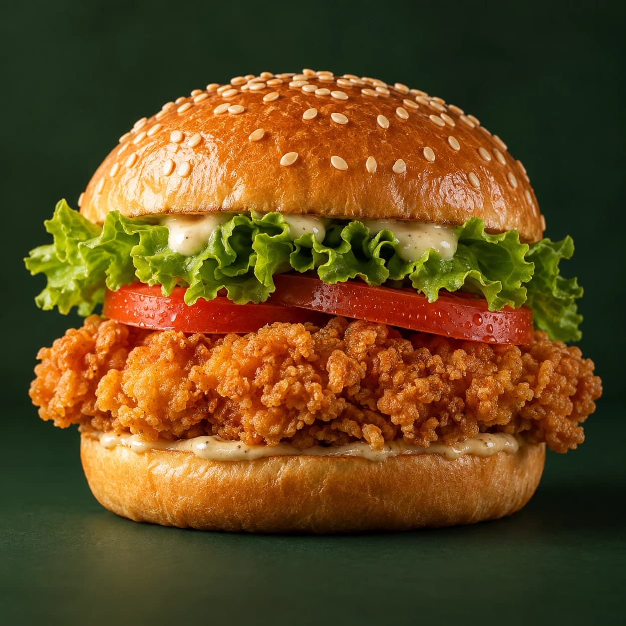 Illustrative Chicken Zinger Burger
