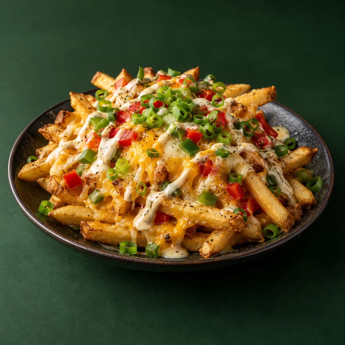 Illustrative loaded cheese fries