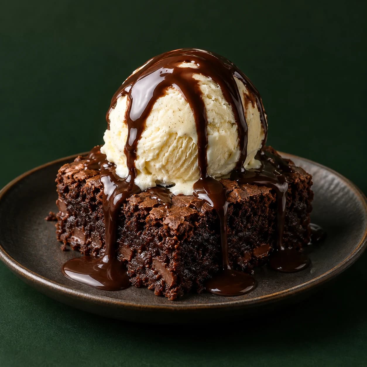 Illustrative chocolate brownie